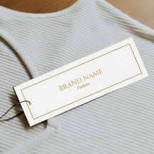 Moderne elegante Gold- und White Hang Tags