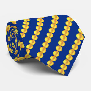 Moderne elegante goldene gepunktete Streifen auf B Krawatte