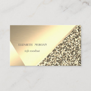 Moderne elegante goldene Glitter, geometrisch, abs Visitenkarte