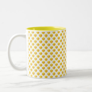 Moderne elegante goldene Punkte Zweifarbige Tasse