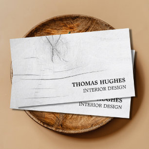 Moderne elegante graue Imitate Holzdesign Visitenkarte