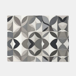 Moderne Elegante Gray Floral Fußmatte