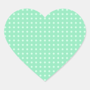 Moderne, elegante, grüne Farbvorlagenlehre Herz-Aufkleber