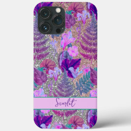 Moderne, elegante grüne Frühlingsprobe Blätter und Case-Mate iPhone Hülle