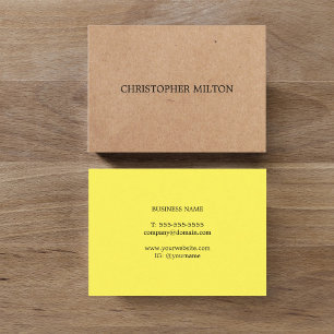 Moderne elegante grüne gedruckte Kraftpapier-Berat Visitenkarte