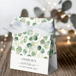 Moderne elegante Grünpflanzen-Brautparty Geschenkschachtel