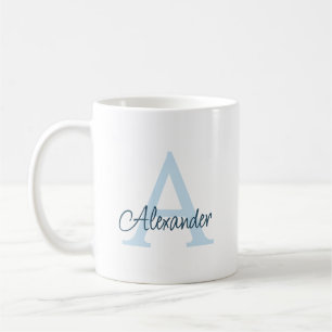 Moderne elegante handgeschriebene Schrift Monogram Kaffeetasse