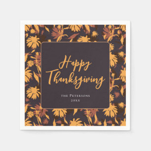 Moderne elegante Happy Thanksgiving-Kongressabgeor Serviette