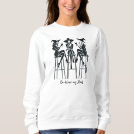 Moderne, elegante Hexen Weinnacht, Halloween Sweatshirt