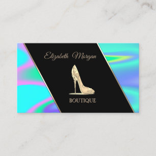 Moderne elegante High Heel holografisch Visitenkarte