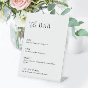 Moderne Elegante Hochzeit Das Pedestal-Zeichen von Sockelschild