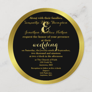 Moderne Elegante Hochzeit Einladung