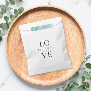 Moderne elegante Hochzeit Liebe Geschenktütchen