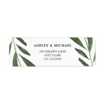 Moderne, elegante Hochzeit mit grünem Wasserfarben