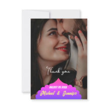 Moderne, elegante Hochzeitskarte