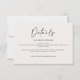 Moderne, elegante Hochzeitskarte RSVP Karte