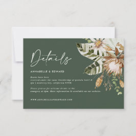 Moderne, elegante Hochzeitskarte RSVP Karte