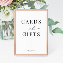 Moderne elegante Hochzeitskarten und Geschenke Unt