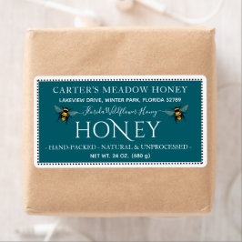 Moderne elegante Honey-Etiketten für den Versand