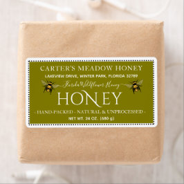 Moderne elegante Honey-Etiketten für den Versand