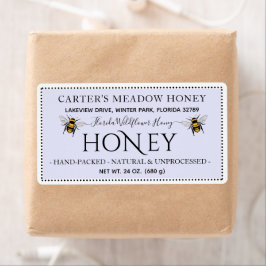 Moderne elegante Honey-Etiketten für den Versand