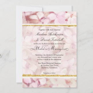 Moderne elegante Hydrangea-Blume Hochzeit Einladung