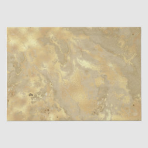 Moderne elegante Imitate Gold Aquarellmarble Muste Seidenpapier