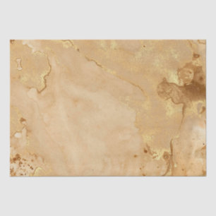 Moderne elegante Imitate Gold Aquarellmarble Muste Seidenpapier