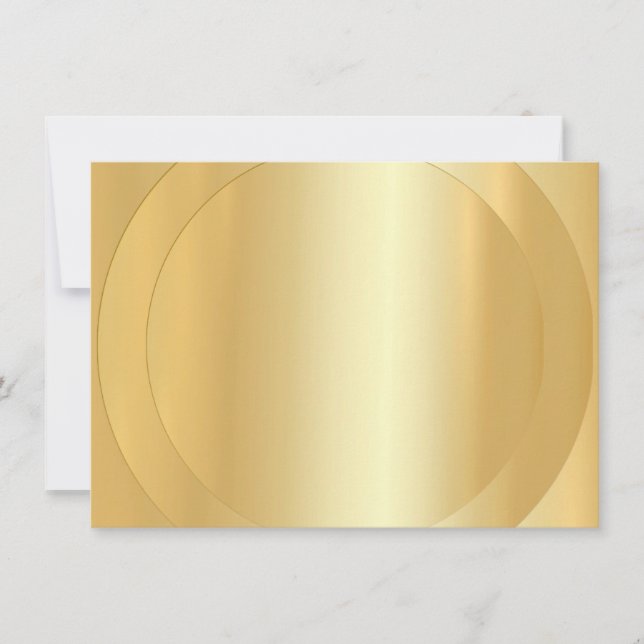 Moderne elegante Imitate Gold Blank Template Trend Mitteilungskarte (Vorderseite)