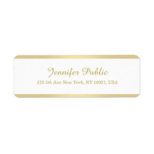 Moderne elegante Imitate Gold Handschrift Template