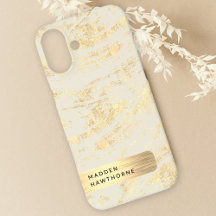 Moderne elegante Imitats Gold Brushed Metal Foil