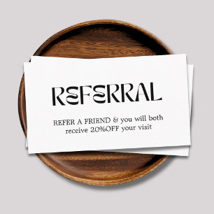 Moderne elegante Imitats Goldenes Herz Beauty Refe Empfehlungskarte