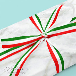 Moderne elegante italienische Flagge Satinband