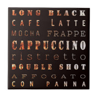 Moderne elegante Kaffeetypen Typografie