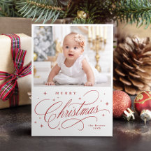 Moderne elegante Kalligrafie Frohe Weihnachten Fot