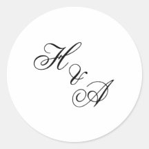 Moderne elegante Kalligrafie-Schrift-Monogramm-Hoc