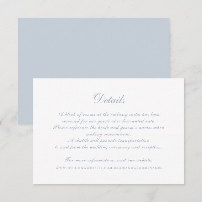 Moderne, elegante Kalligrafie-Skriptdetails für Ho Einladung (Vorne/Hinten)