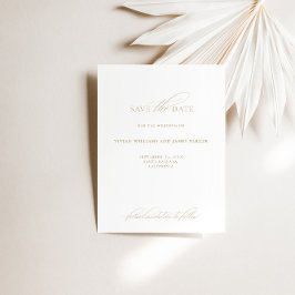 Moderne Elegante Kalligraphie Save the Date Card
