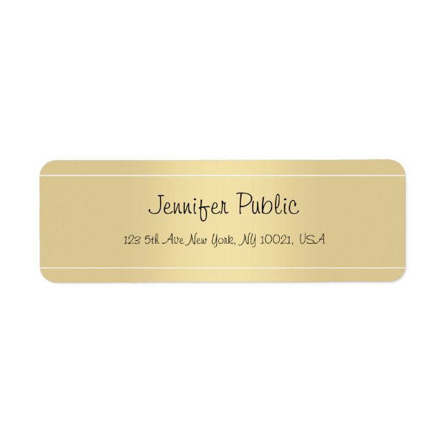 Moderne elegante kalligraphische Script-Gold-Vorla (Vorne)