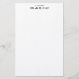 Moderne Elegante Klassik Black Personal Stationery Briefpapier
