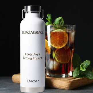 Moderne elegante klassische benutzerdefinierte Leh Trinkflasche