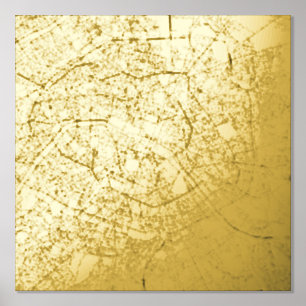 Moderne elegante, klassische Gift Map Paris, Frank Foliendrucke