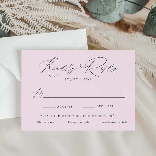 Moderne Elegante Küche RSVP Karte (Von Creator hochgeladen)