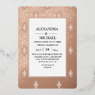 Moderne Elegante Kunst, Dichtung und Musik Folieneinladung