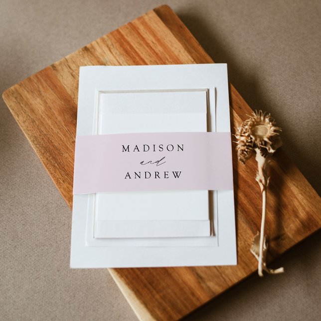 Moderne elegante Lavendelhochzeit Einladungsbanderole (Von Creator hochgeladen)