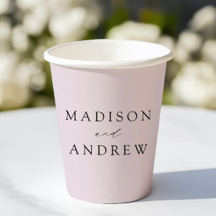 Moderne elegante Lavendelhochzeit Pappbecher