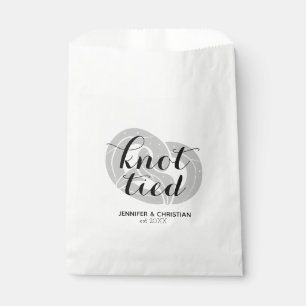 Moderne, elegante Leckerei Knot Tied Pretzel Hochz Geschenktütchen
