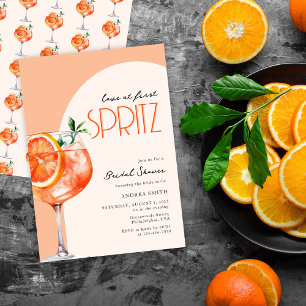 Moderne elegante Liebe auf den ersten Aperol Sprit Einladung