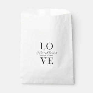 Moderne, elegante Liebe Hochzeit Geschenktütchen