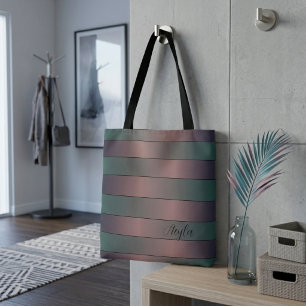 Moderne elegante lila und tealfarbene Monogrammstr